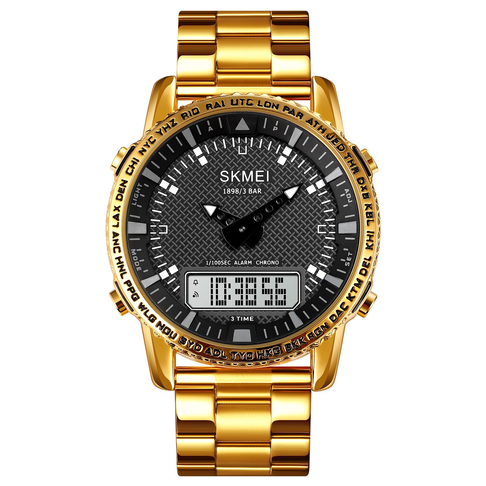 Годинник Skmei 1898GDWT Gold-White SALE, фото №1