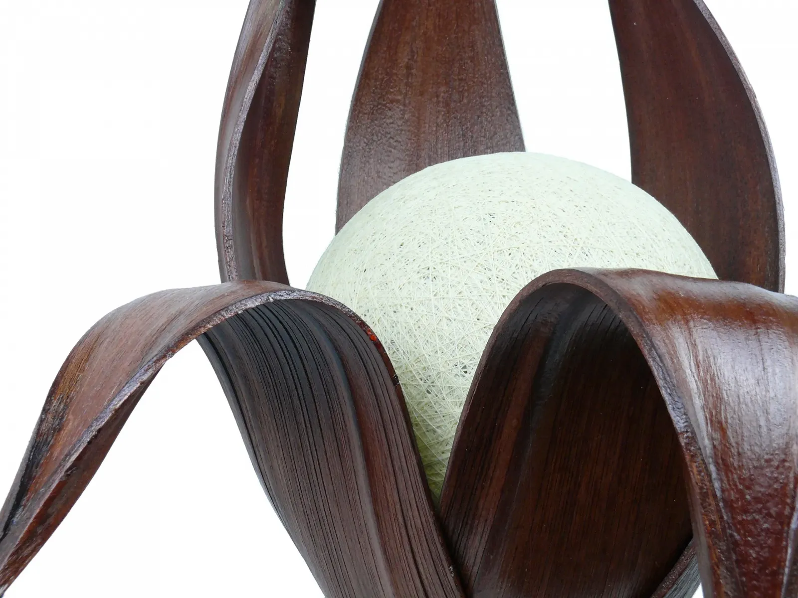 Настільна лампа Karima з 6 листків лотоса з натуральних матеріалів, фото №5