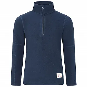 Пуловер Blu Apparel Детский 1/4 Zip Тяжелый для походов, школы, кемпинга, флисовый джемпер, половина молнии - Фото 1