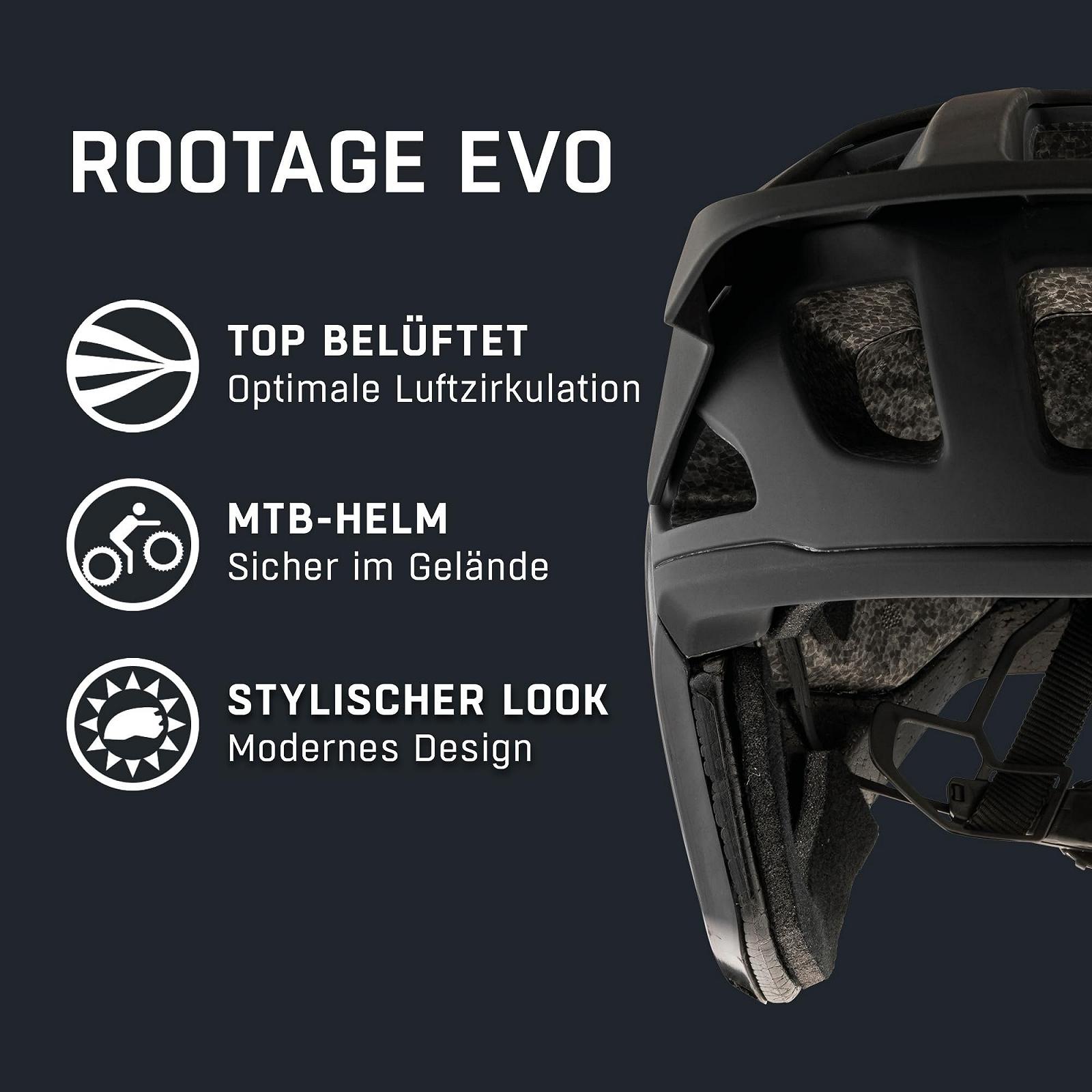 Шлем велосипедный ALPINA Rootage Evo амортизирующий, прочный и удобный с системой регулировки размера для взрослых, фото №2