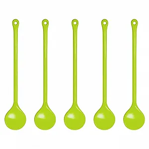 Ложка круглая WACA 022-1911 31 см Яблочно-зеленый (Упаковка 5 шт) - Фото 1