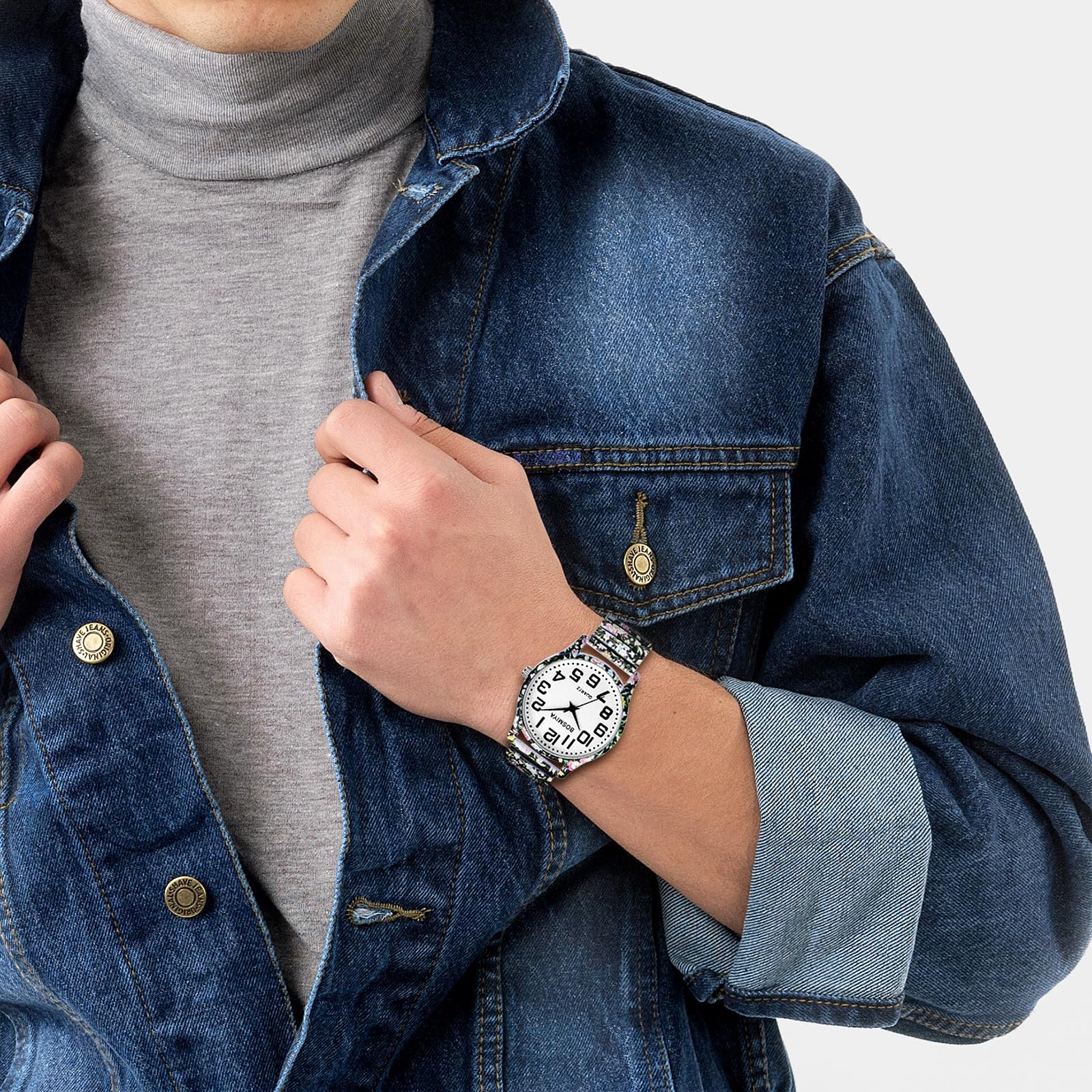 Жіночий наручний годинник OIDEA Еластичний Богемний, фото №3