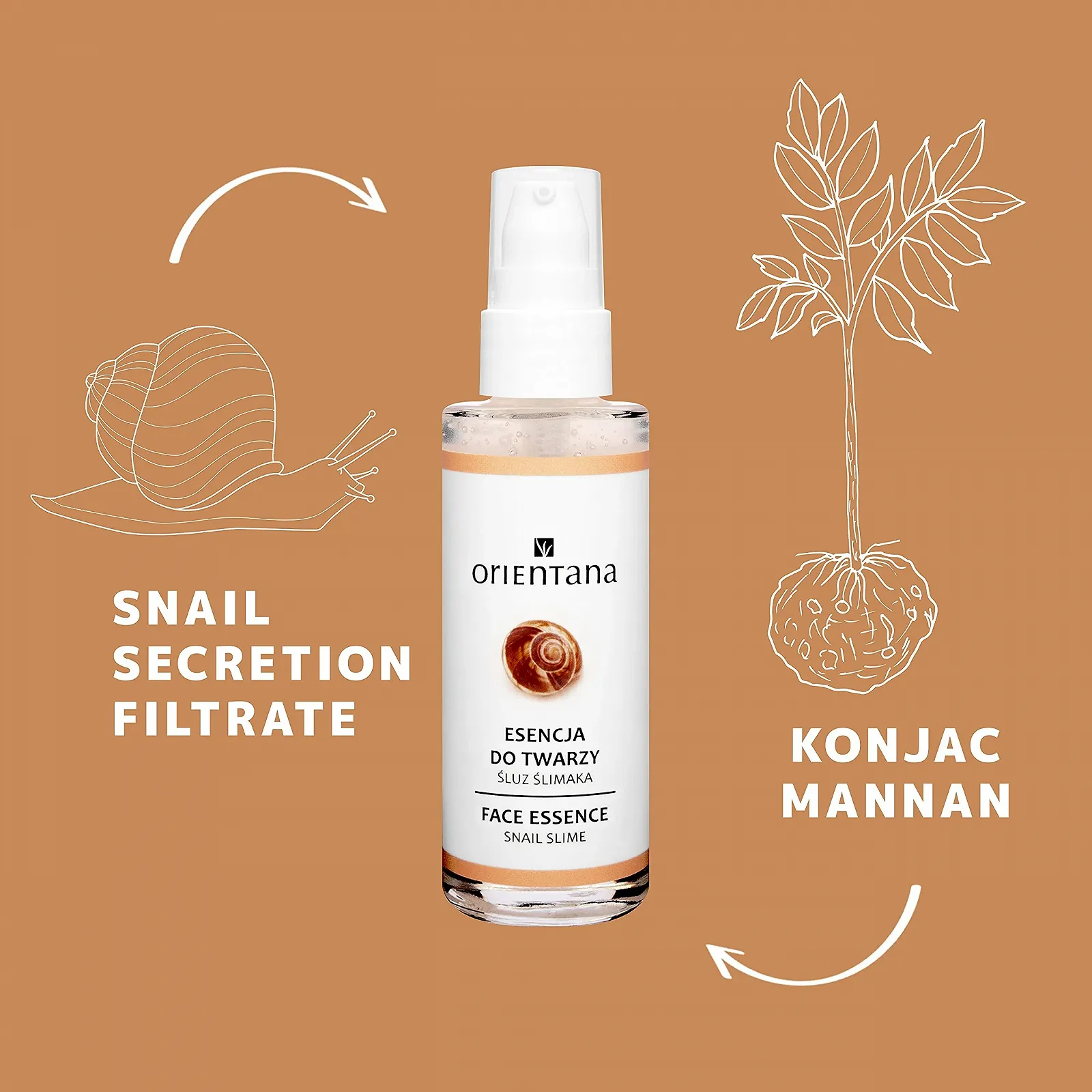 Маска для обличчя Orientana Есенція з високоякісного слизу равлика 98.6% Anti-Ageing & Wrinkle, фото №6