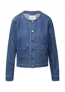 Джинсовая куртка s.Oliver Casual укороченного свободного кроя - Фото 1