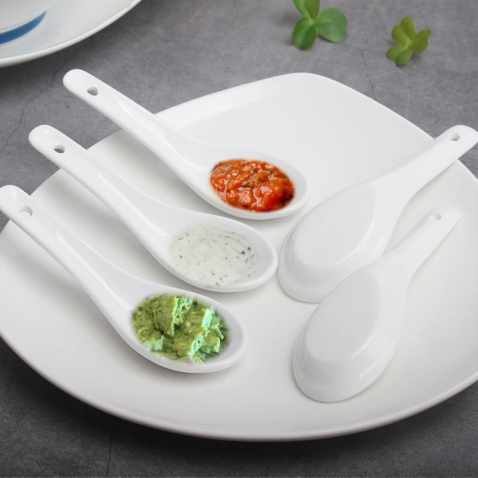 Ложки суповые Керамические 12 шт Белый, фото №2