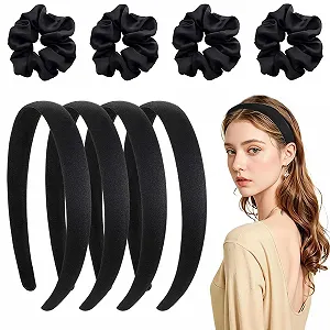 Набір жіночих обручів для волосся Чорний - Фото 1