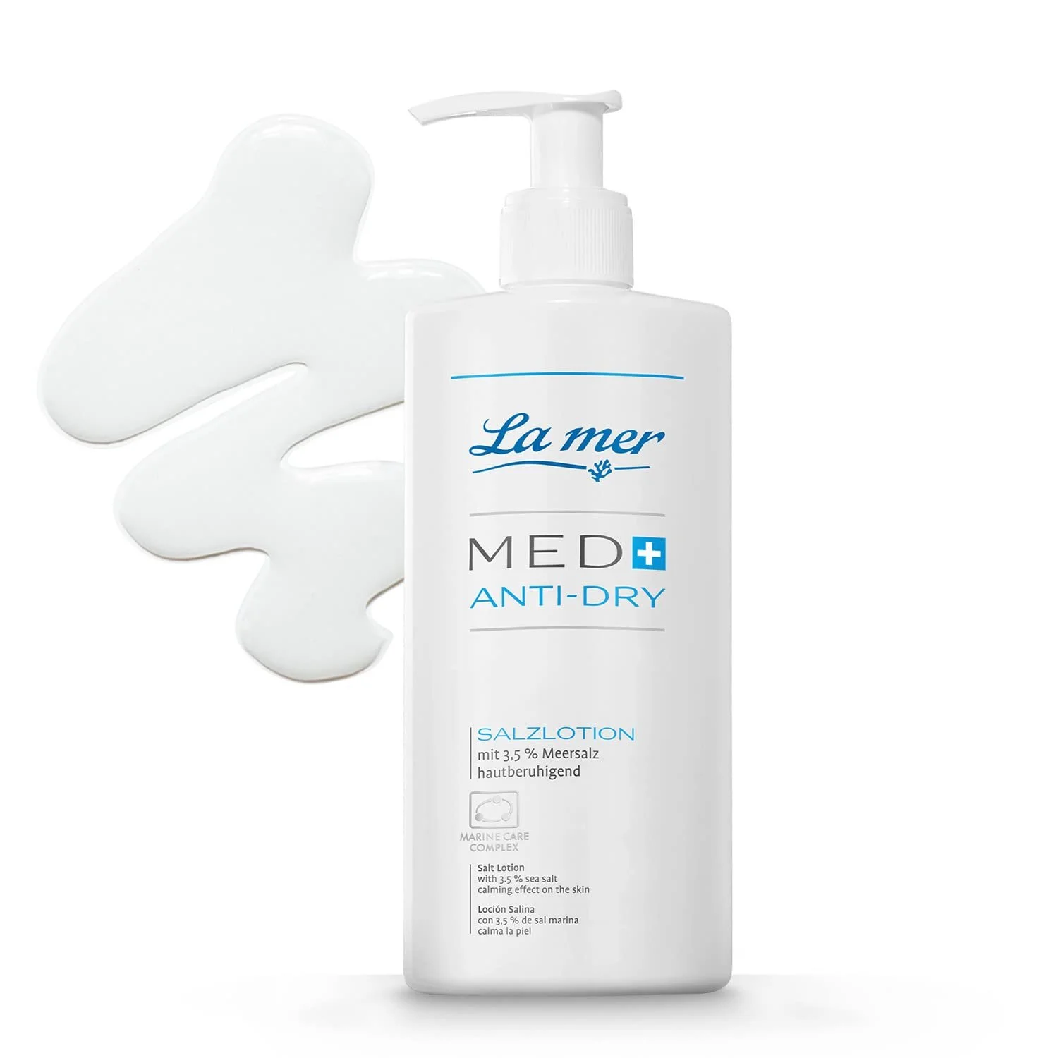 Лосьон La mer MED+ Anti-Dry Salt - Успокаивающий лосьон для тела для очень сухой кожи - Уменьшает покраснение и зуд - Уход за псориазом или нейродермитом - Помогает при шелушении кожи - 200 мл, фото №1