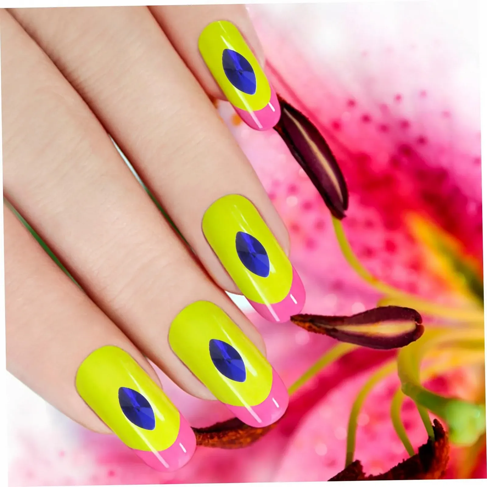 Стрази для нігтів Housoutil 1 коробка різнокольорові, фото №8