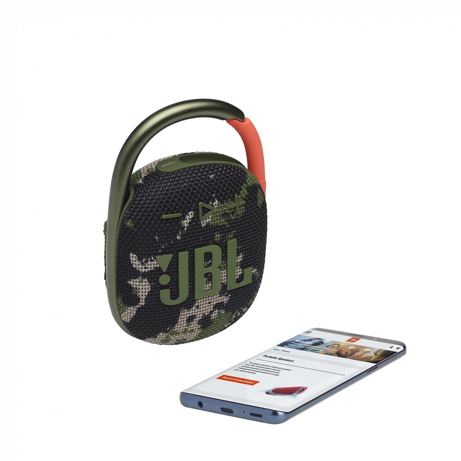 Портативна колонка JBL Clip 4 Bluetooth Камуфляжний, фото №4