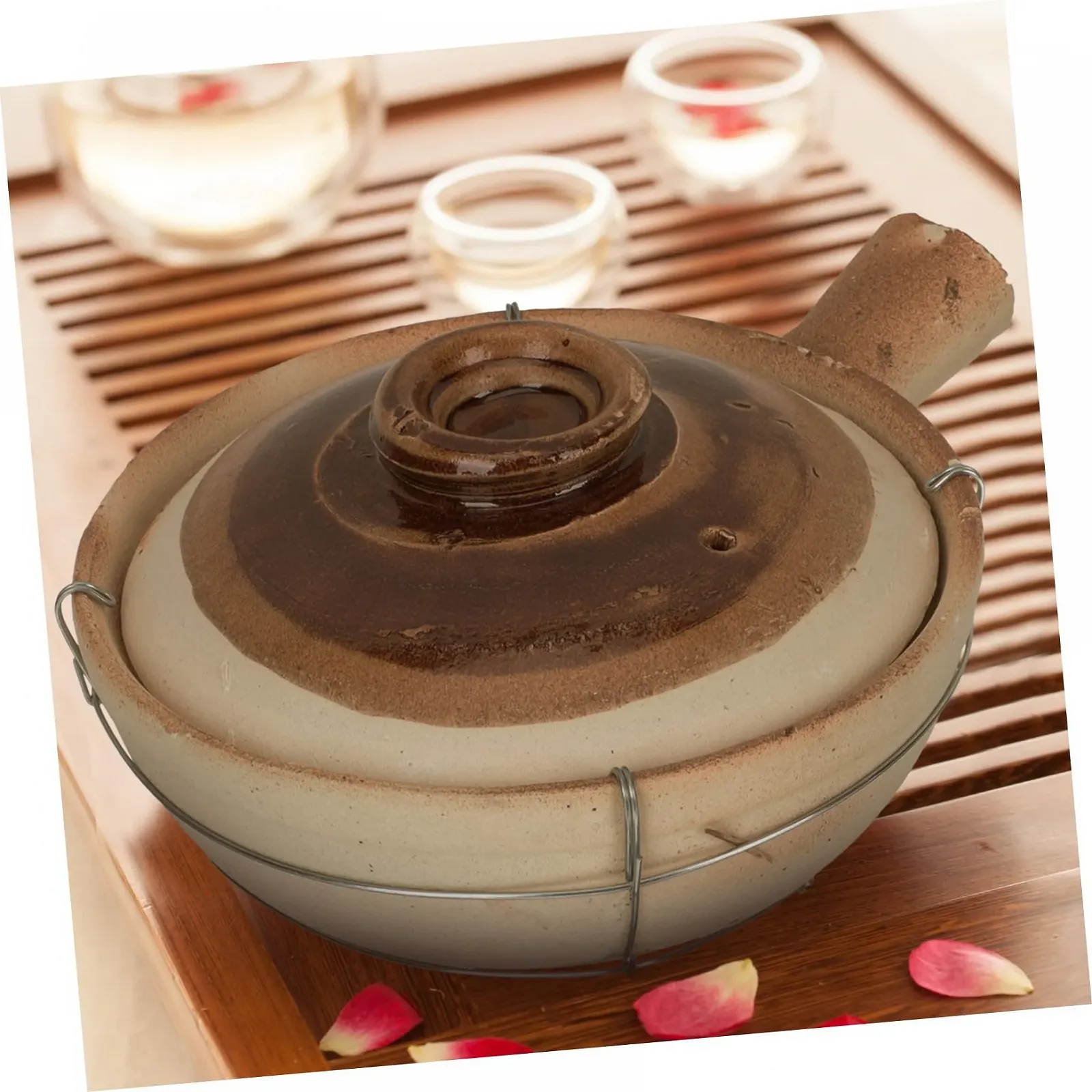 Кастрюля GALPADA керамическая термостойкая для тушения и супов, фото №3