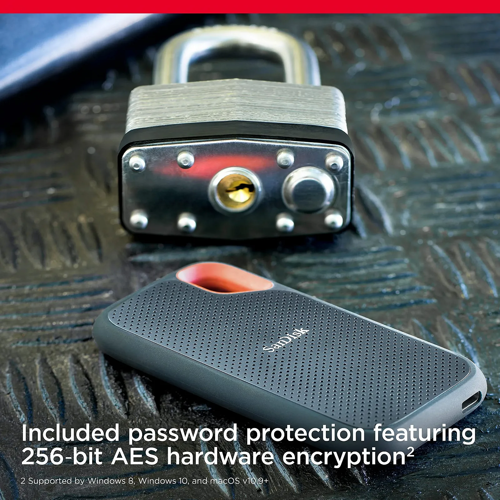 Внешний SSD SanDisk Extreme Portable 4 ТБ 1050 МБ/с Grey, фото №6 Внешний SSD SanDisk Extreme Portable 4 ТБ 1050 МБ/с Grey, фото №6