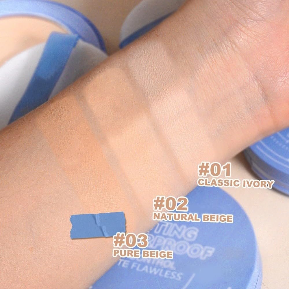Пудра прессованная GAGK Matte Perfection Oil Control Face матирующая водостойкая 03, фото №7
