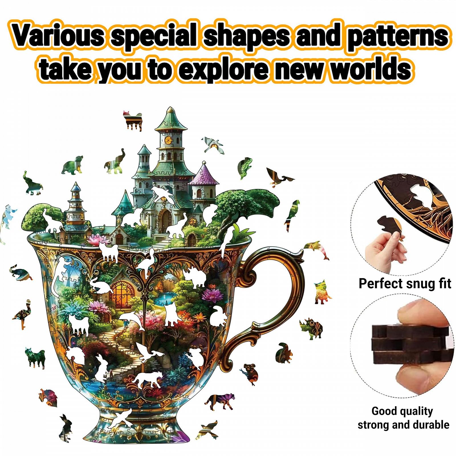 Пазл Деревянный Животные 200 элементов 5 мм, фото №4