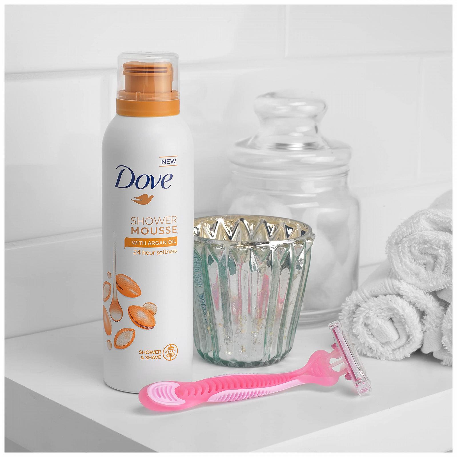 Піна для душу Dove Argan Oil Shower Mousse 6 x 200 мл, фото №2