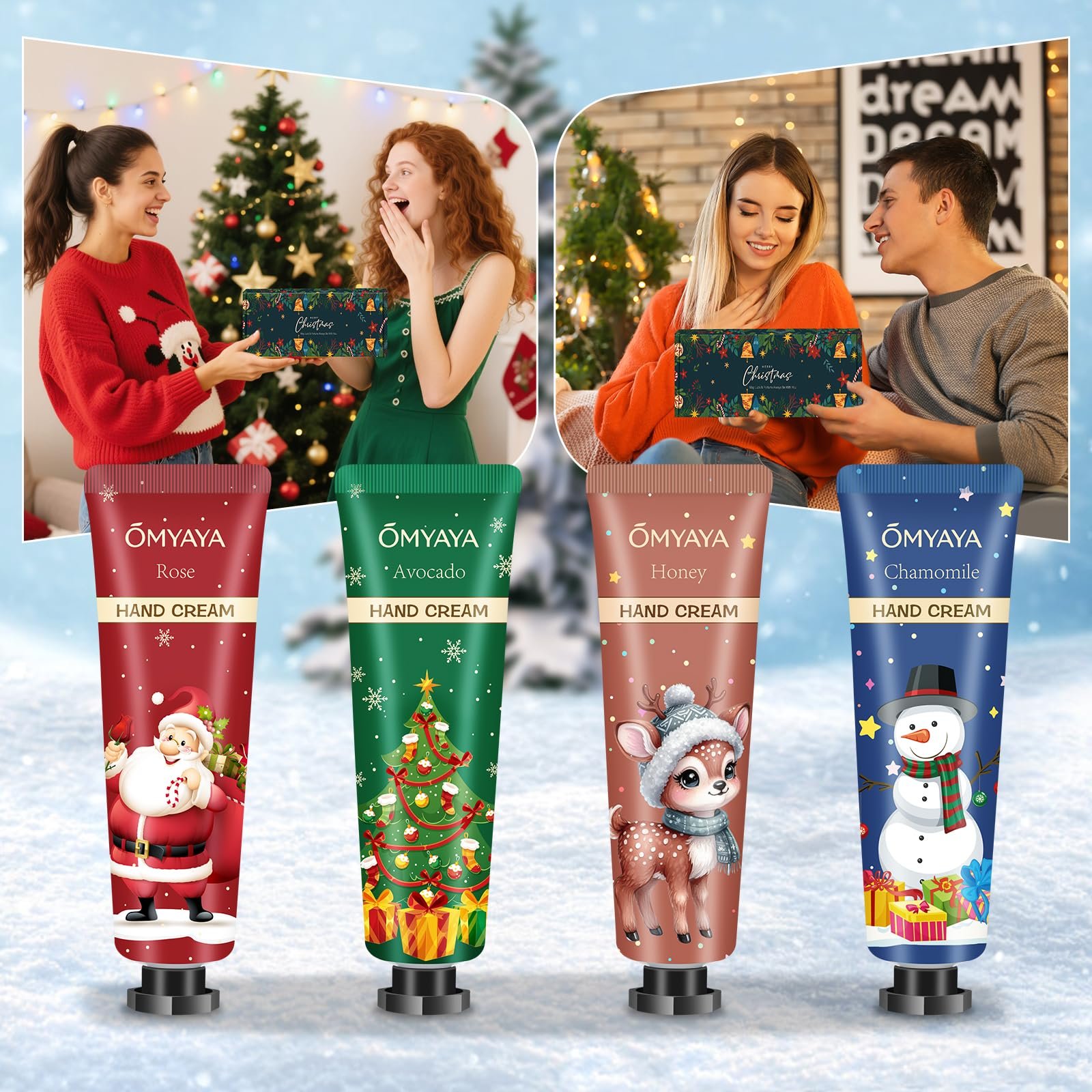 Крем для рук Набор Рождественский календарь 2025 Мини Увлажняющий для сухой потрескавшейся кожи рук и ног Рождественские подарки для женщин, фото №7