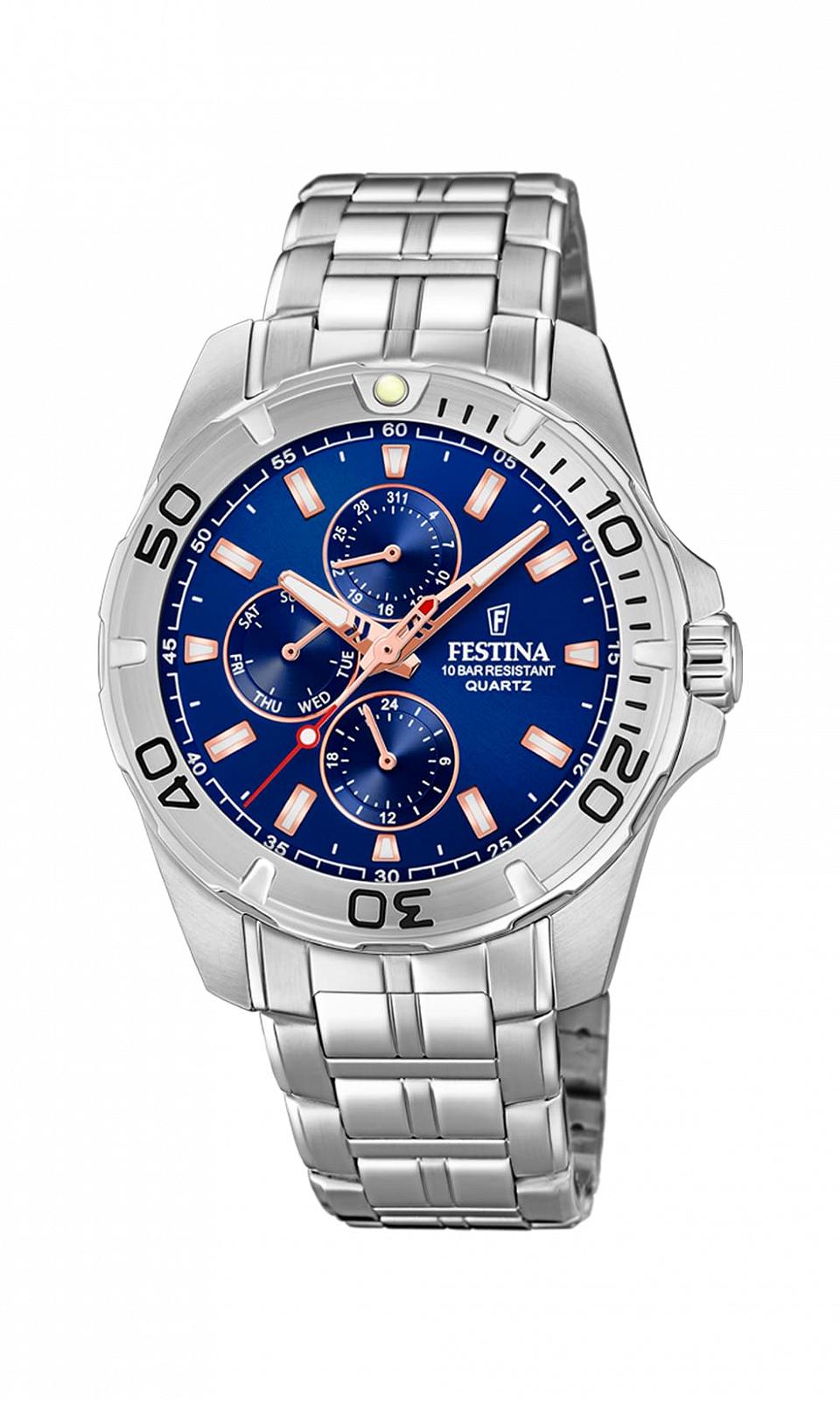 Годинник Festina Чоловічий Multi Dial Кварцовий F20445/5 Нержавіюча Сталь, фото №1