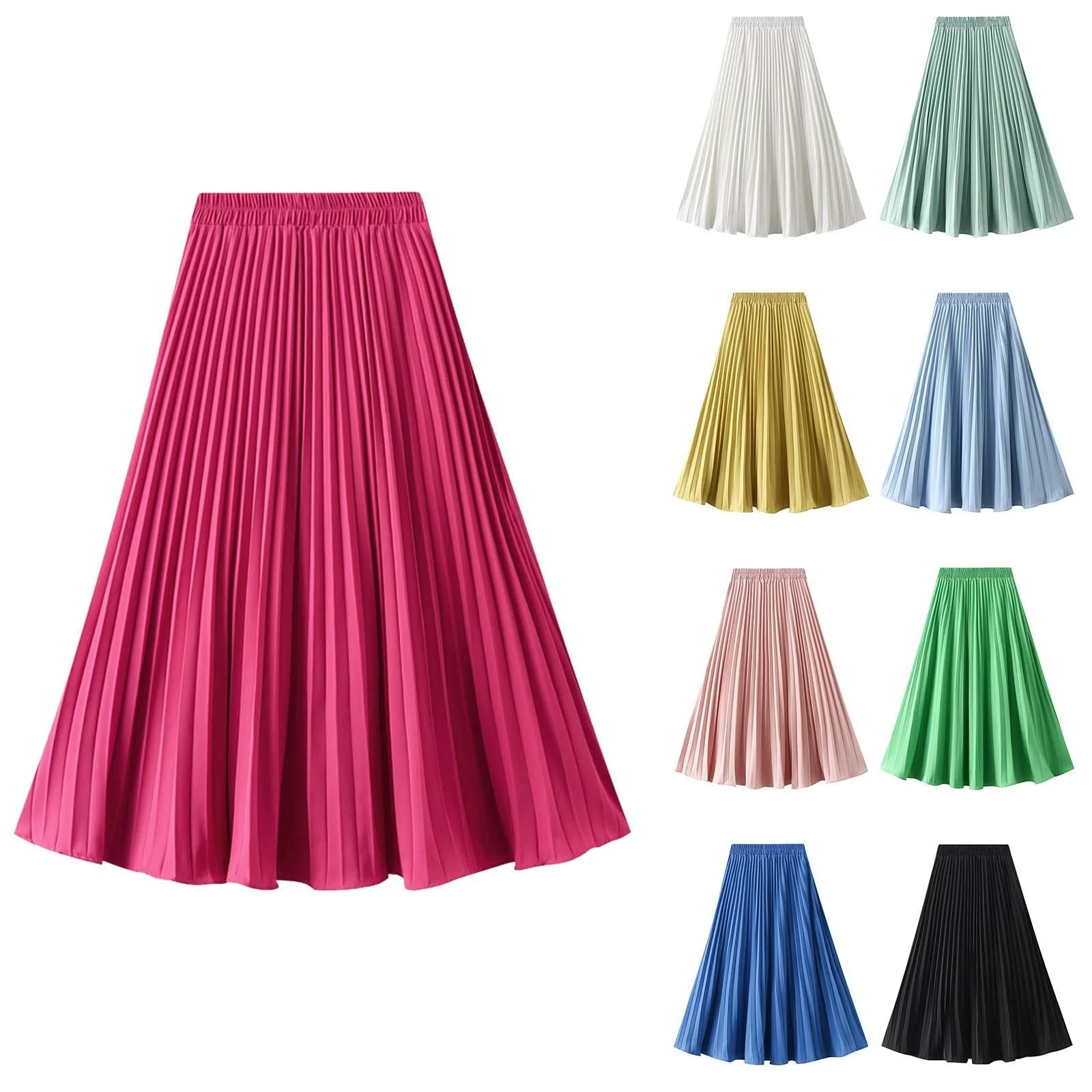 Плісирована Спідниця Жіноча Весна та Літо Еластична, фото №5