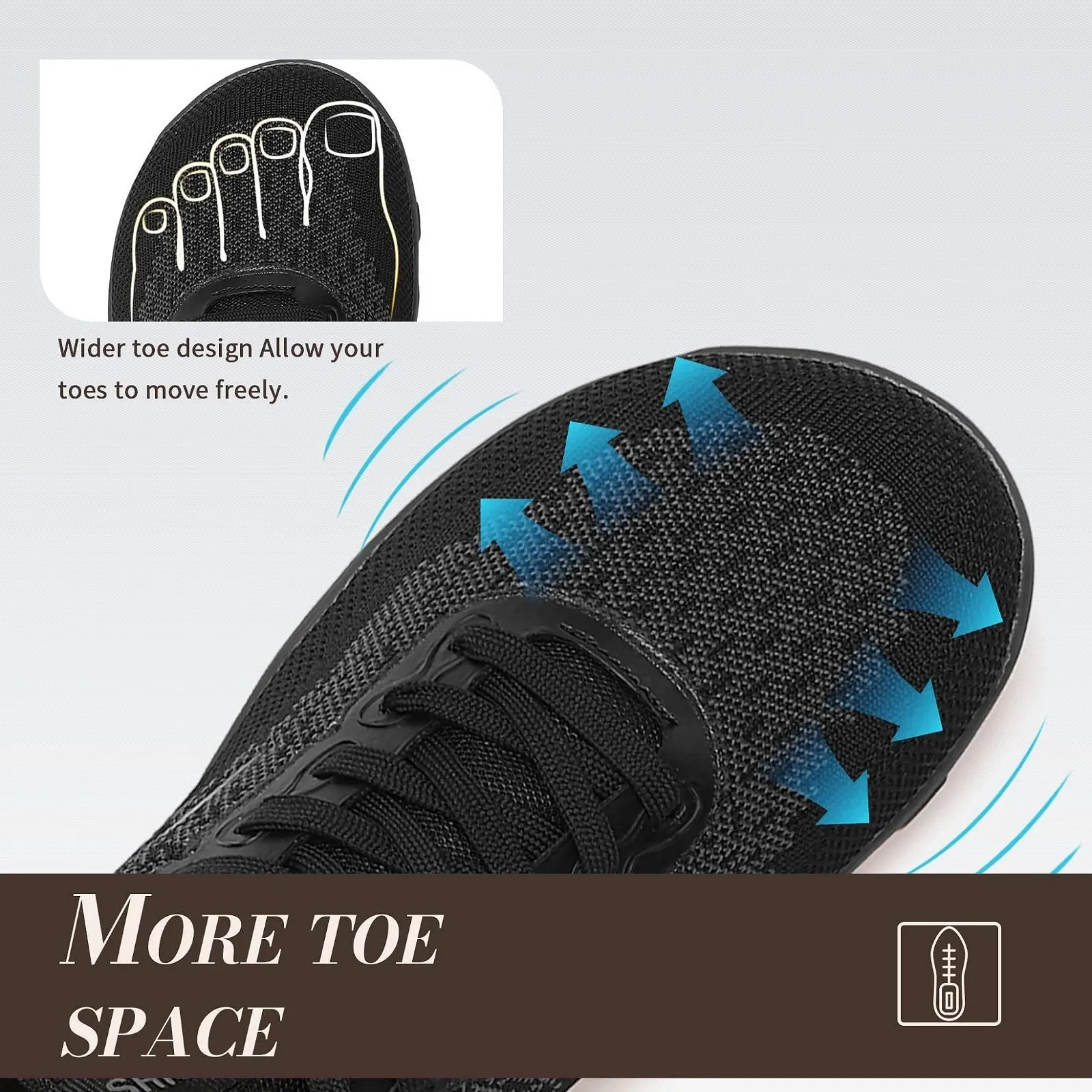 Кросівки ASHION Barefoot з широким носком Чоловічі мінімалістичні кросівки, фото №3