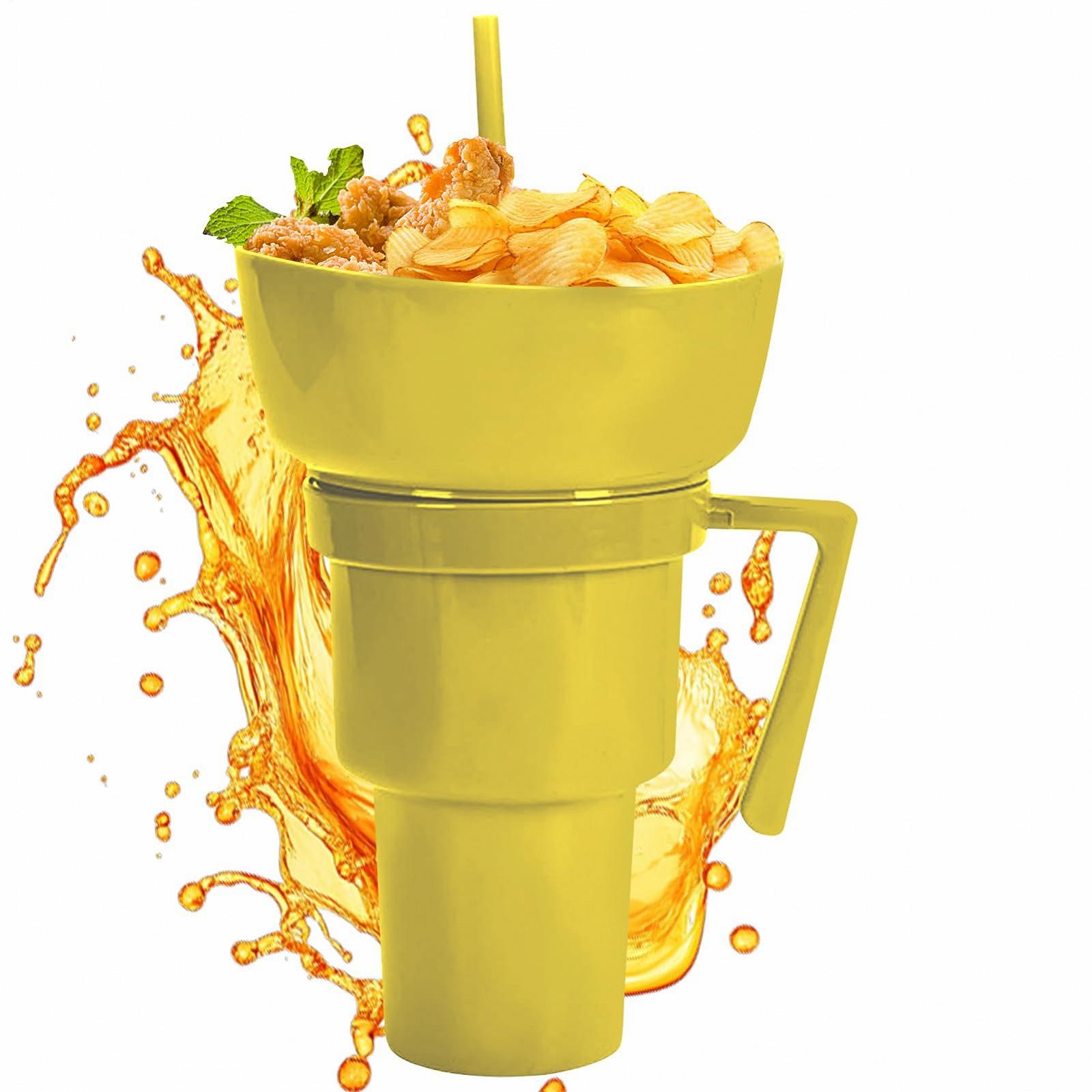 Кухоль для напоїв та снеків З харчовим контейнером зверху для снеків, фото №7