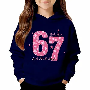 Худі Six Seven для дітей з довгими рукавами, в стилі Y2k, з мультяшним принтом - Фото 1