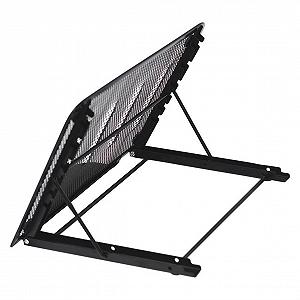 Подставка Многофункциональная с регулируемым держателем, складная для планшета и ноутбука, из прочного материала, черная, компактная для офиса и дома - Фото 1