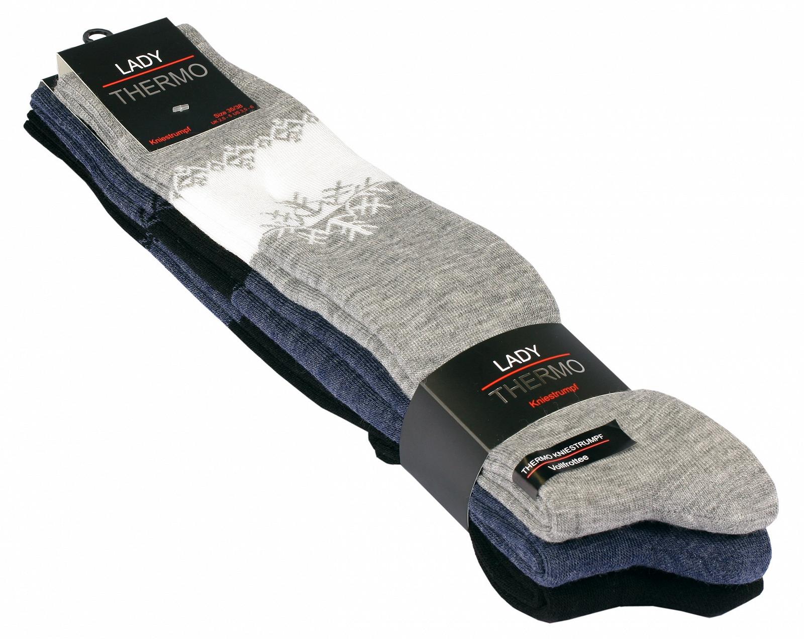 Термошкарпетки до коліна з вовни для жінок (3 або 6 пар), фото №6
