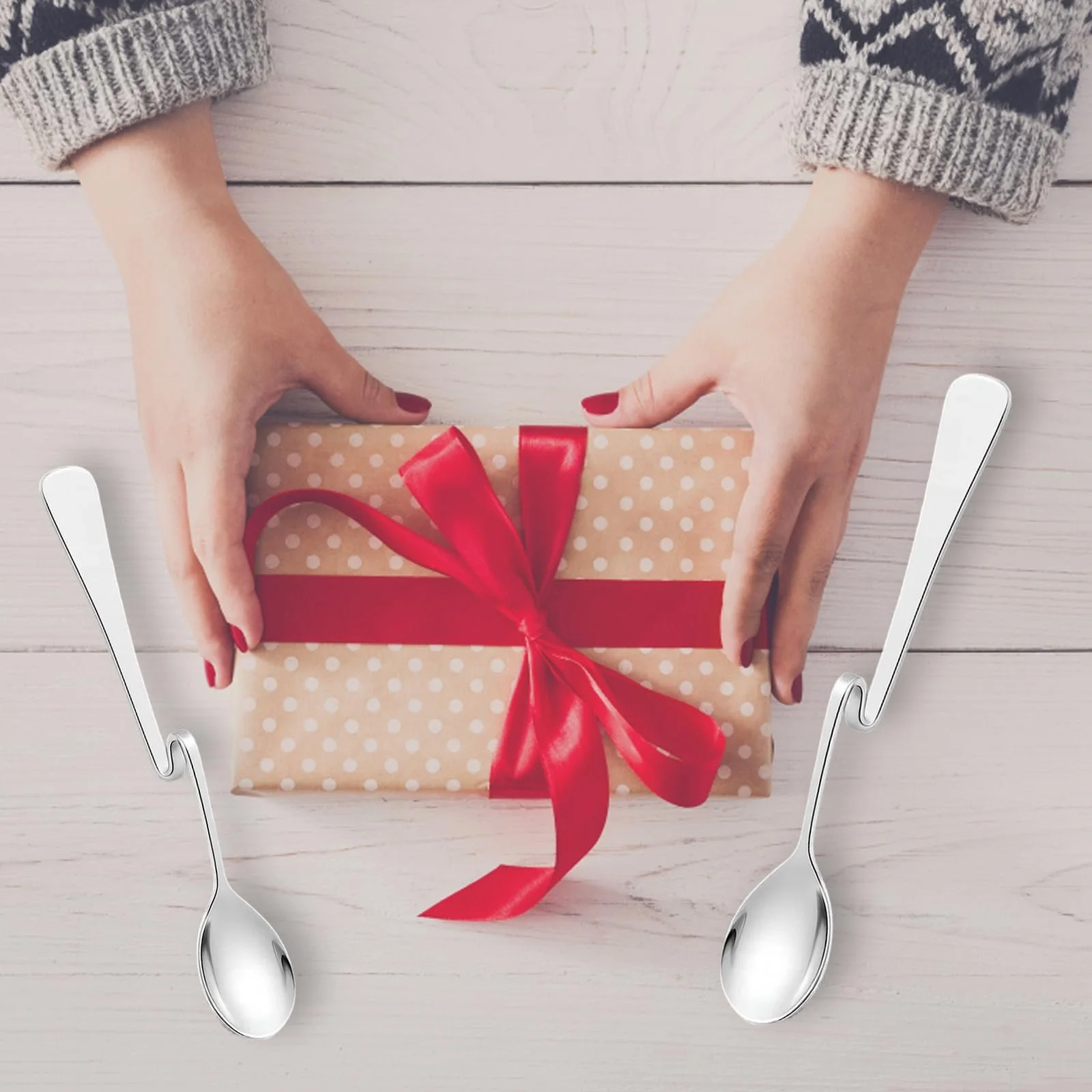 Ложка чайна Jam Нержавіюча сталь з крученим дизайном, фото №7