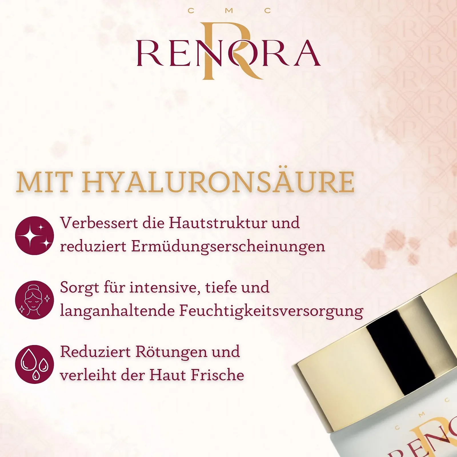 Маска для обличчя нічна RENORA Ultra Moisturising з гіалуроновою кислотою 50 мл, фото №3