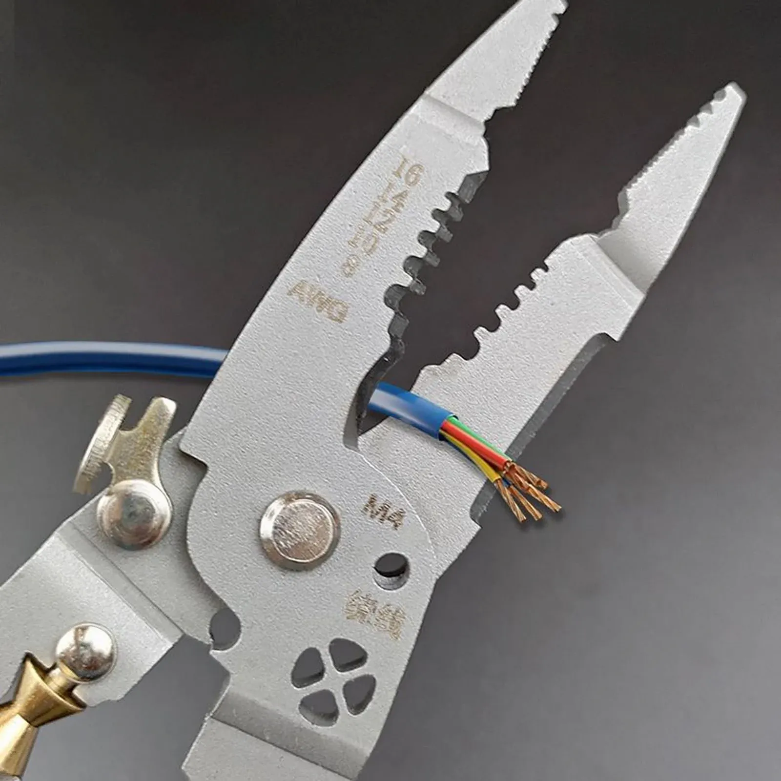 Инструмент для резки и зачистки проводов прочные клещи эргономичный устойчивый к ржавчине противоскользящий, фото №6