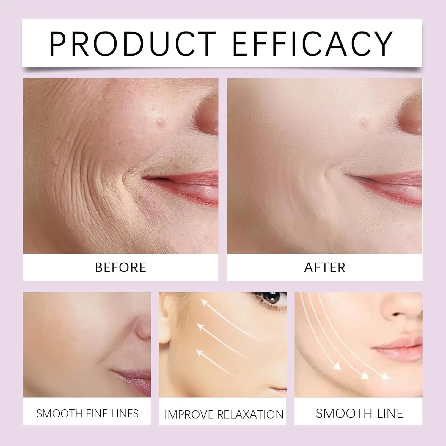 Стрічка для підтяжки обличчя Evaberry, Стрічка для схуднення обличчя, Невидима, фото №7