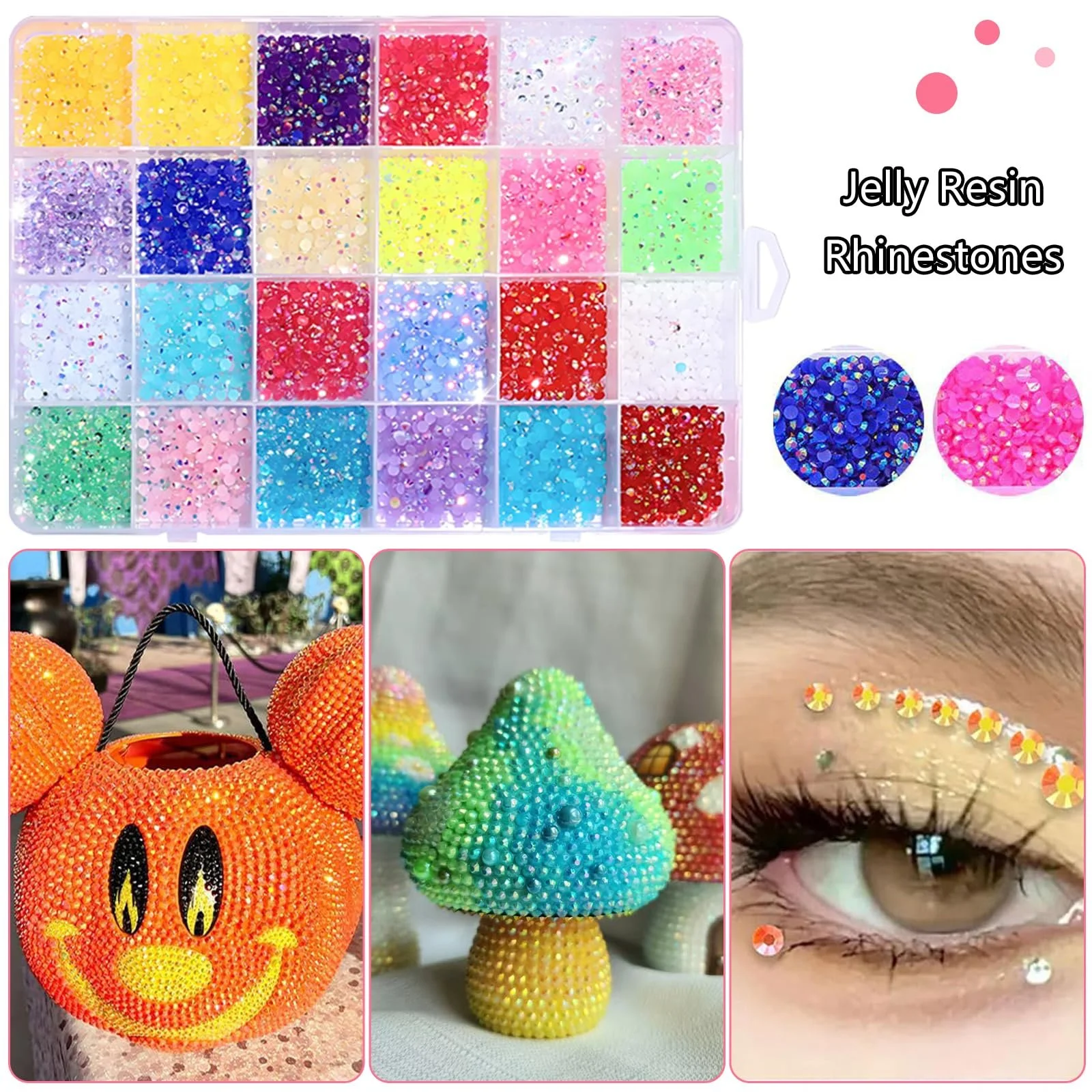 Стразы для ногтей Bedazzler Kit 3500 штук С пинцетом и ручкой-дотсом Набор для творчества, фото №6 Стразы для ногтей Bedazzler Kit 3500 штук С пинцетом и ручкой-дотсом Набор для творчества, фото №6