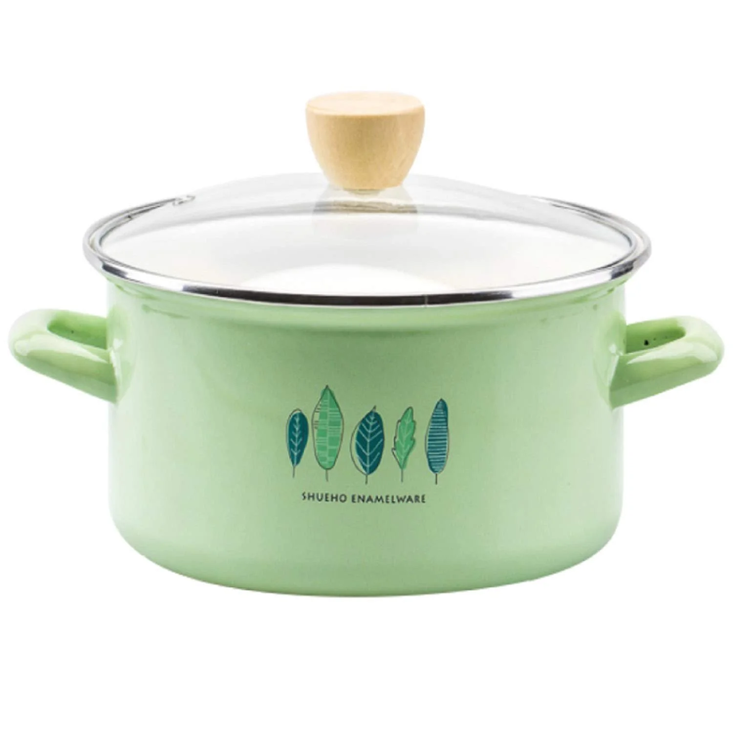 Каструля AIBAB емальована з кришкою 3 л, фото №1