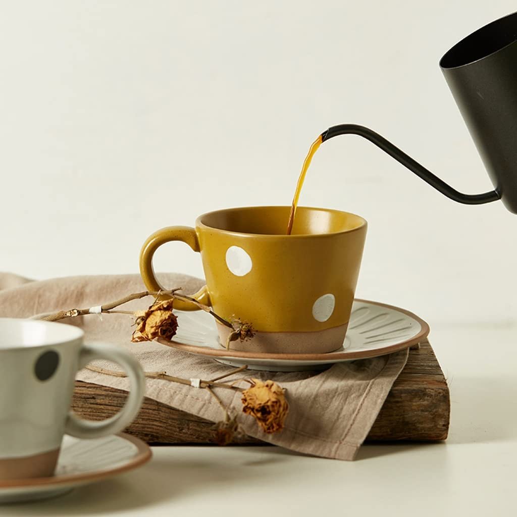 Чашка керамічна Ретро Жовтий, фото №3