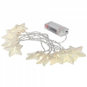 Світлодіодна гірлянда Ideen mit Herz Wire Fairy Lights Зірки сріблястий, 10 LED, теплий білий, 160 см synthetic.ua - Фото 1