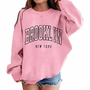 Свитшот для девочки, 140, с графическим принтом, круглый вырез, длинные рукава, со спущенной линией плеча - Фото 1