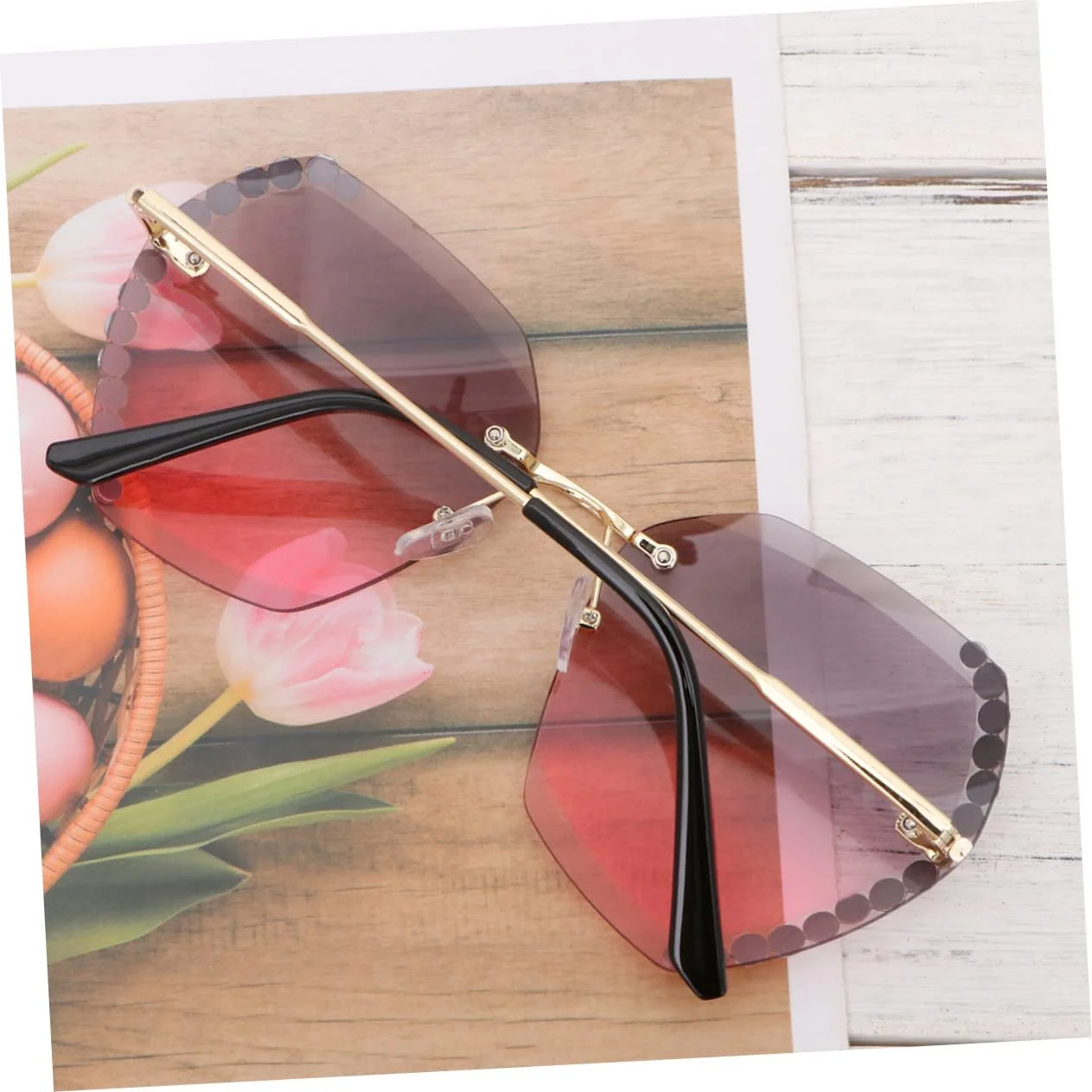 Солнцезащитные очки PACKOVE со стразами, 2 шт., фото №2