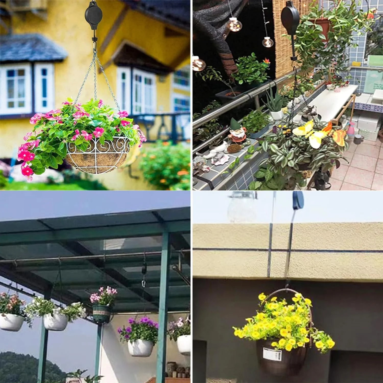 Набір висувних тримачів для рослин 2 шт. Регульований гачок 35 дюймів, фото №7 Набір висувних тримачів для рослин 2 шт. Регульований гачок 35 дюймів, фото №7