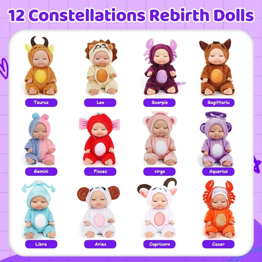 Міні Лялька Fiotha 12 шт. 9 см Різнокольоровий, фото №3