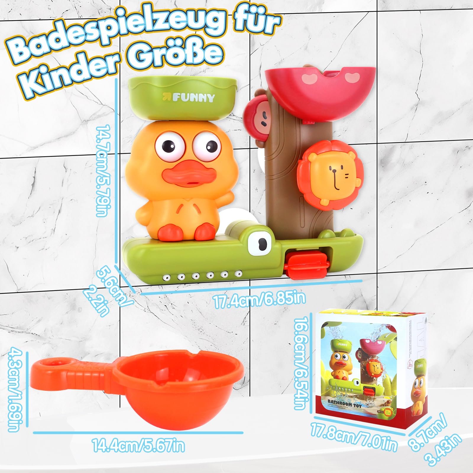 Игрушка для ванны Meafeng Утки и Львы Игрушка для бассейна для детей, фото №4