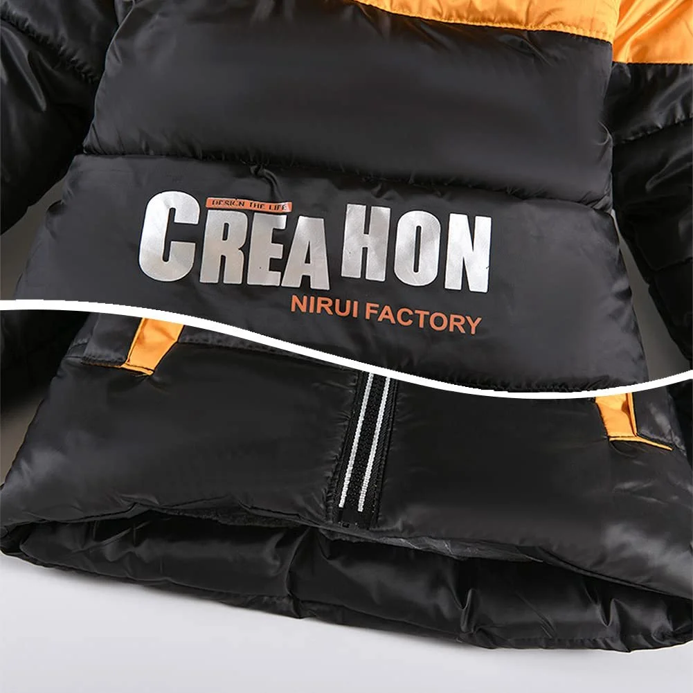 Зимова куртка з капюшоном для хлопчиків SXSHUN, тепла вітрозахисна парка з капюшоном, фото №9 Зимова куртка з капюшоном для хлопчиків SXSHUN, тепла вітрозахисна парка з капюшоном, фото №9