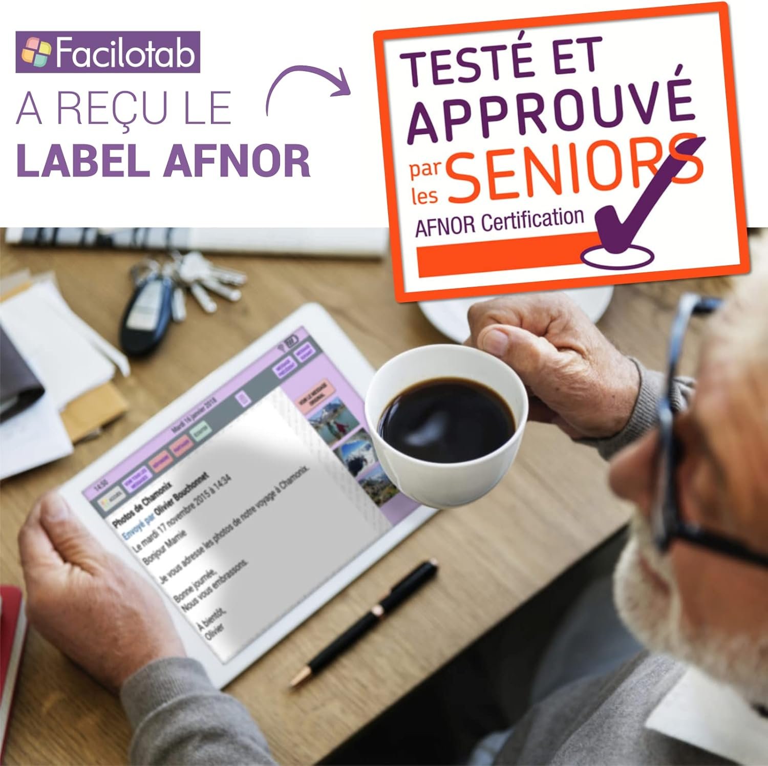 Планшет 10.1" Full HD Facilotab L Rubis 4/64Gb 4G 2-SIM 8 ядер Android 11 6850 mAh Серый, фото №4