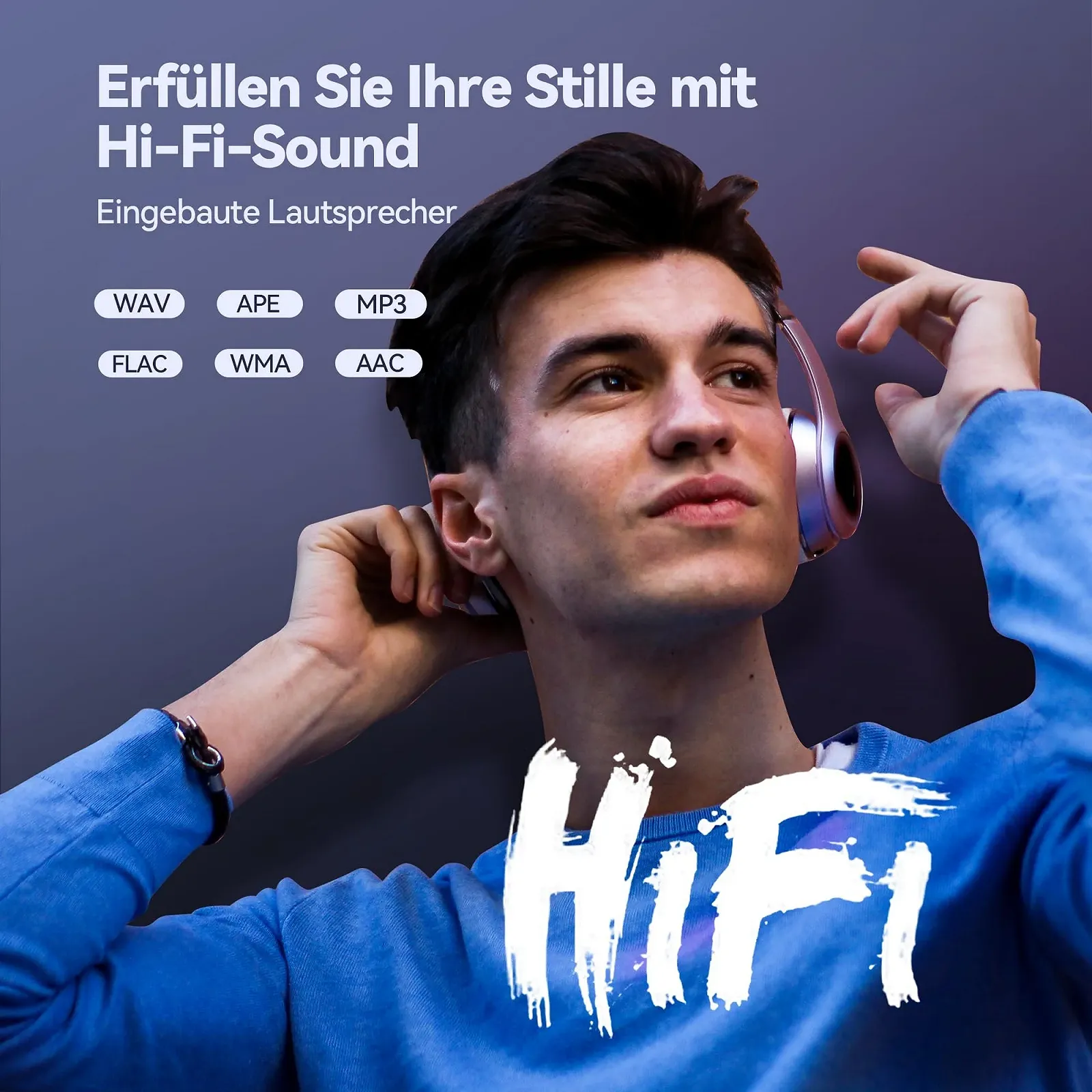 MP3 плеєр AGPTEK 64GB Bluetooth 5.3 Екран 2.4 дюйми TFT Кольоровий HiFi Чорний, фото №9