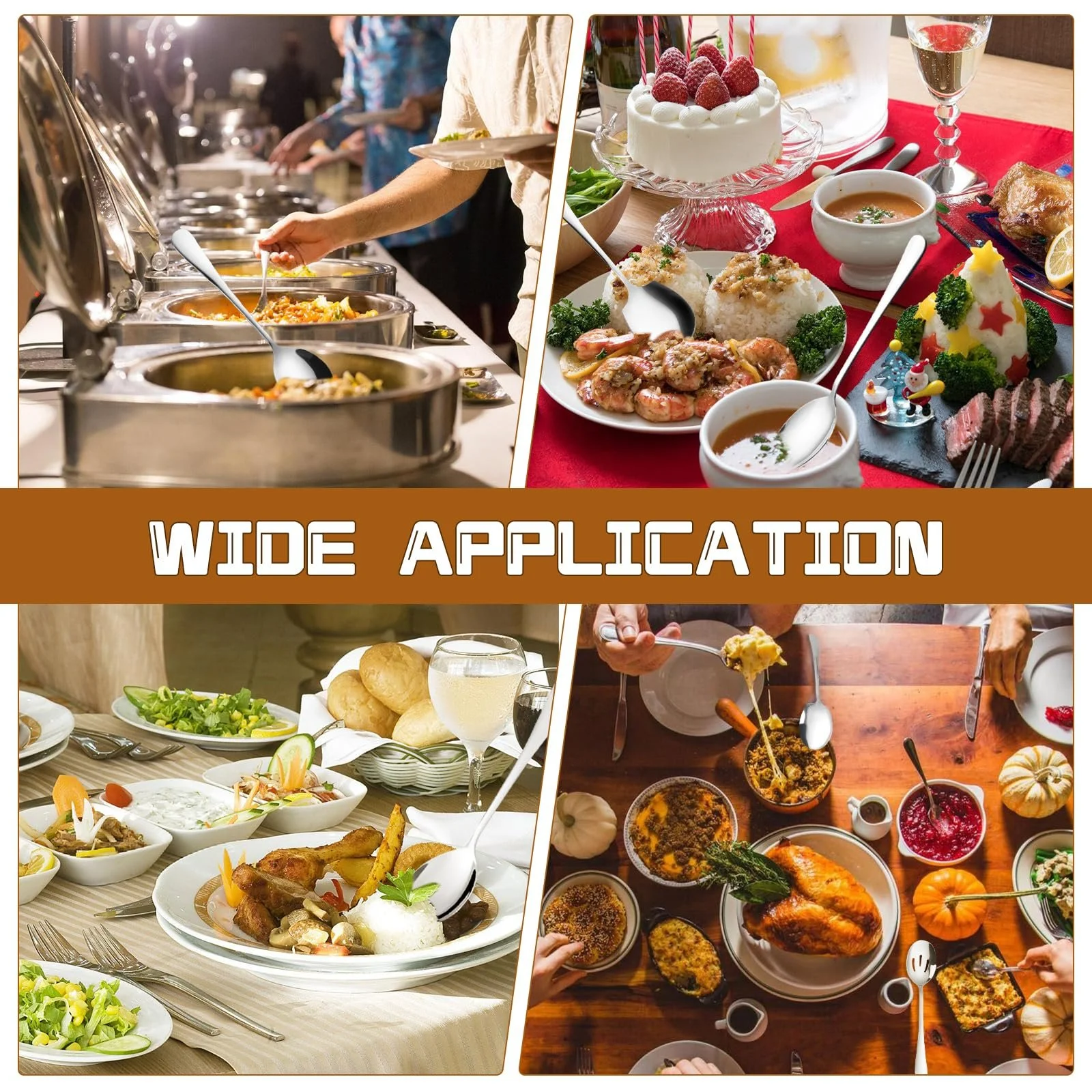 Набір Сервірувальних Ложок з Нержавіючої Сталі 5 штук, фото №7 Набір Сервірувальних Ложок з Нержавіючої Сталі 5 штук, фото №7