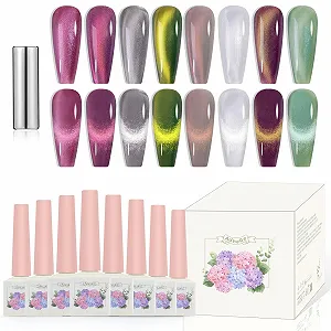 Гель-лак ADHERE Cat Eye, 8 шт х 12 мл - Фото 1