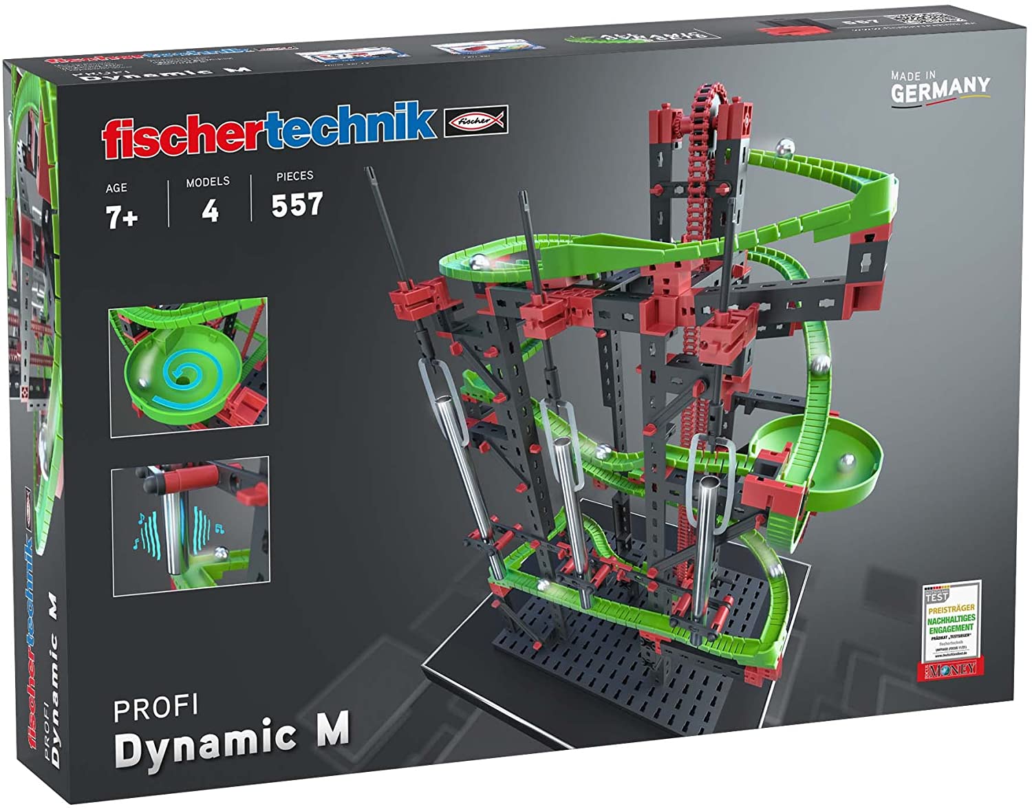 Набор для строительства шариковой дорожки Fischertechnik 533872 Profi-Dynamic M, фото №1