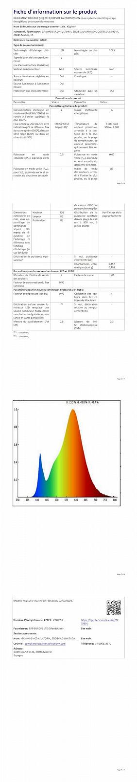 Настільна лампа LED Klighten 2 шт. Бездротова Акумуляторна IP54 Чорний, фото №10