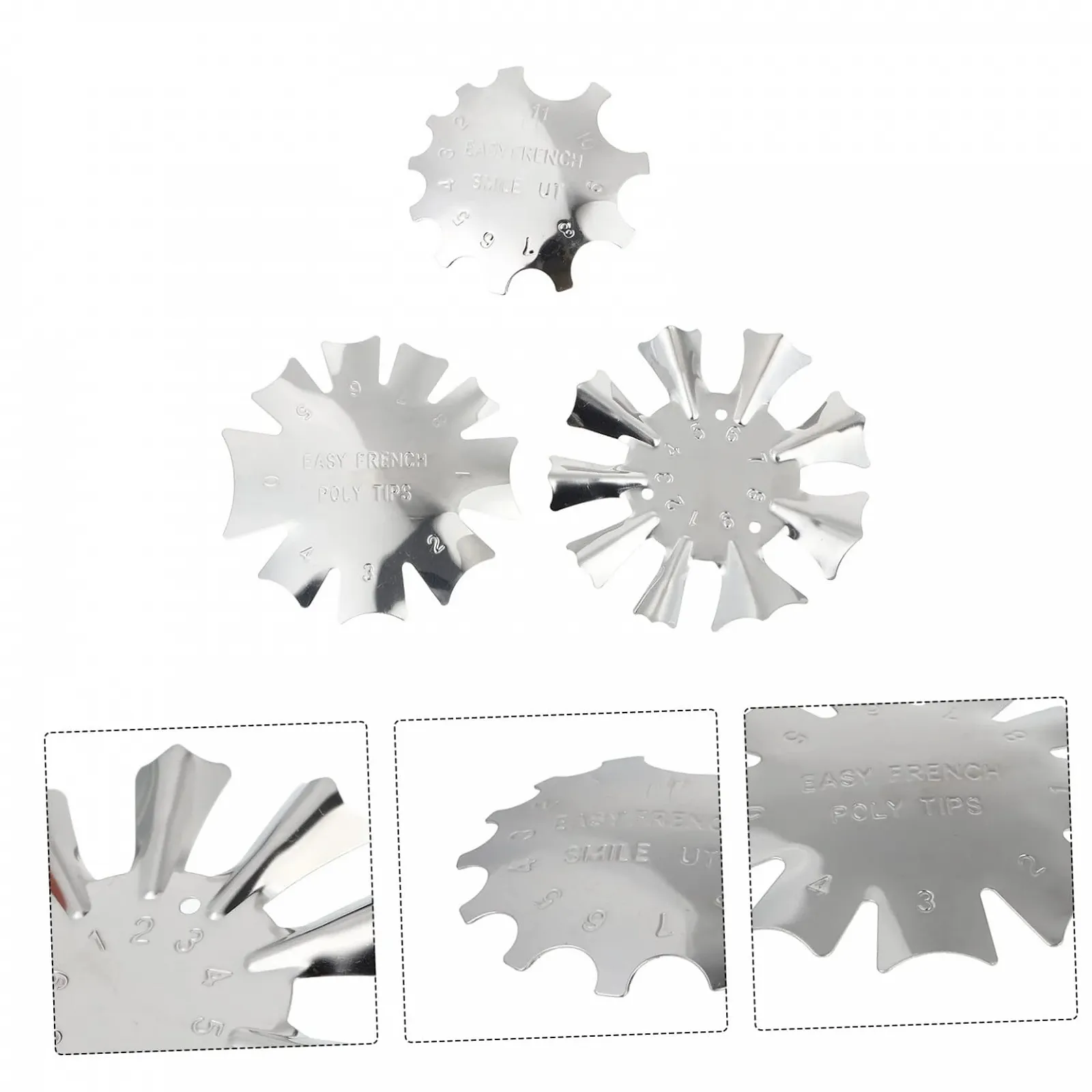 Набор трафаретов для маникюра PACKOVE 3 шт., фото №7