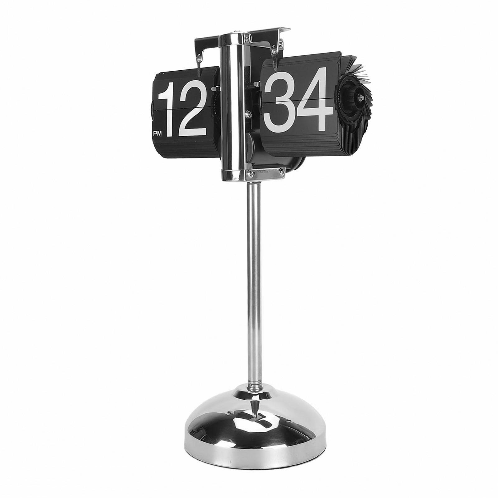 Настольные часы Tnfeeon Retro Digital Flip Down, 304 нержавеющая сталь, телескопическая тяга, механические, автоматические, черные, фото №4 Настольные часы Tnfeeon Retro Digital Flip Down, 304 нержавеющая сталь, телескопическая тяга, механические, автоматические, черные, фото №4