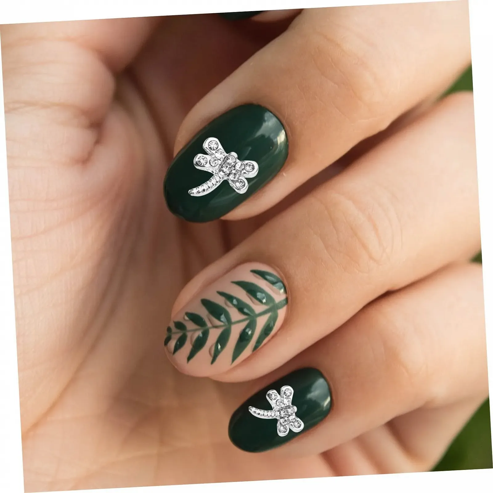 Подвески для ногтей 20 шт. Nailkndy, сплав, серебристый, фото №6