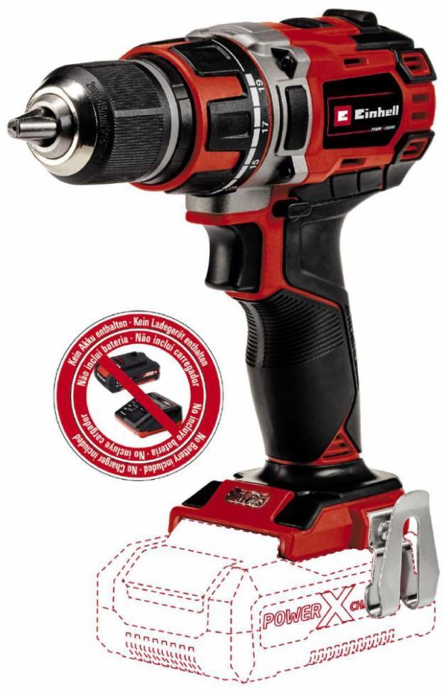 Einhell Дриль TP-CD 18/50 Li BL Solo X-Change акум 18 В одномуфтова 0-500/0-1800 об/хв 2-13 мм 1.1 кг, фото №1